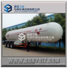 58500L Customized Q345r/Q370r Air Suspension BPW 3-Axle LPG Propane Trailer (58.5m3 58.5cbm 58500L 58.5KL 24.5ton)